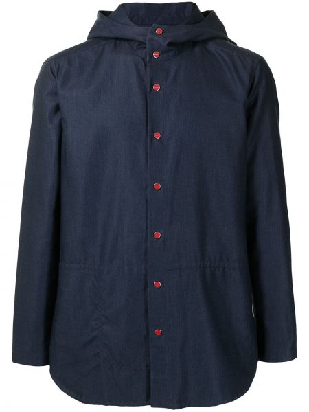 Camisa con capucha Kiton azul