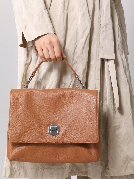 Кожаная сумка Coccinelle коричневая