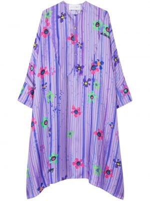 Φλοράλ φόρεμα με σχέδιο Az Factory μωβ