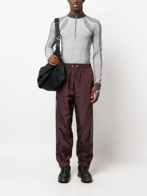 Sportovní kalhoty na zip Saul Nash fialové