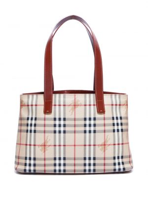 Καρό τσάντα shopper Burberry Pre-owned
