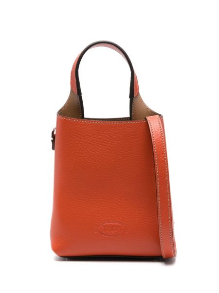 Læder mini taske Tod's orange