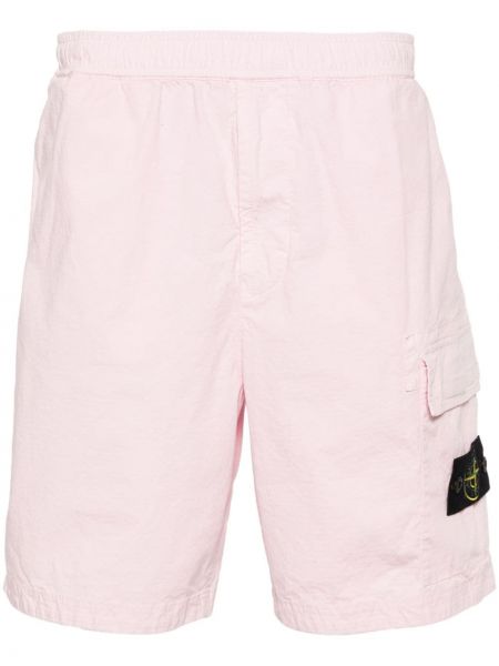 Kratke hlače kargo Stone Island ružičasta