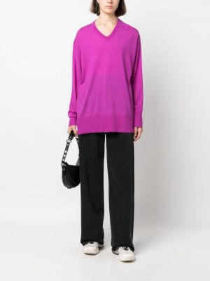 Vlněný svetr Aspesi fialový