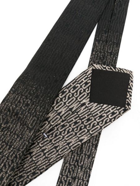 Žakardinis šilkinis kaklaraištis Moschino