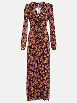 Dolga obleka s cvetličnim vzorcem Diane Von Furstenberg