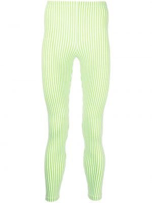 Csíkos leggings Comme Des Garcons Homme Plus zöld