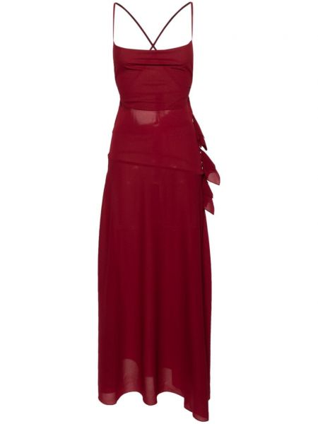 Μίντι φόρεμα από κρεπ Rxquette κόκκινο