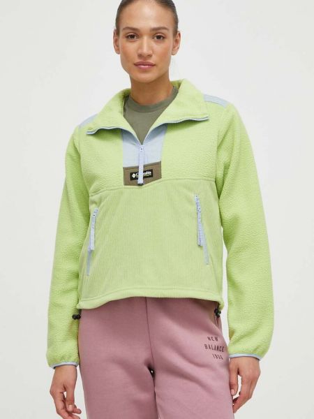 Флисовый свитер Columbia зеленый