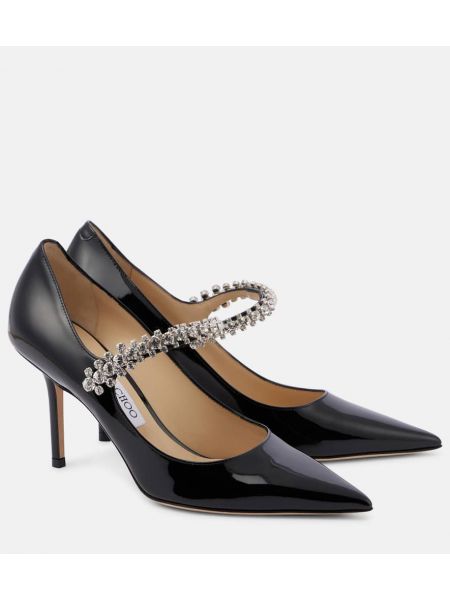 Lakkskinn lær pumps Jimmy Choo svart