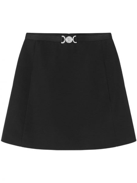 Vlněné mini sukně Versace černé