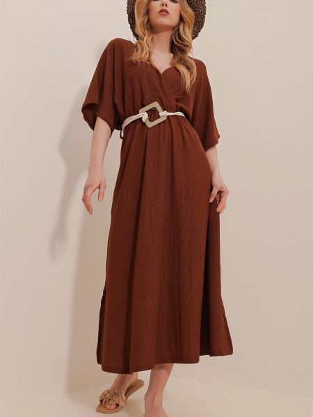 Сукня Trend Alaçatı Stili коричнева