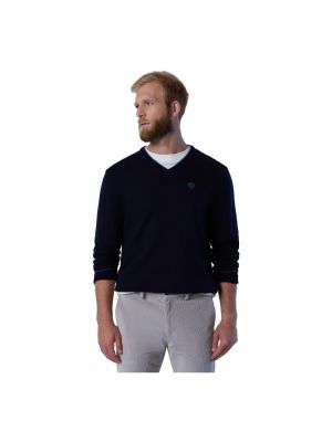 Sweatshirt mit v-ausschnitt North Sails blau