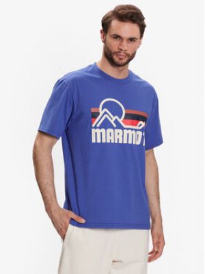 T-shirt Marmot bleu