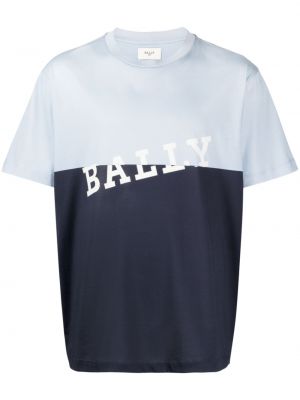 T-shirt con stampa Bally blu