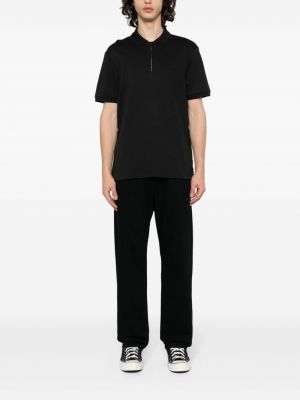 Medvilninis polo marškinėliai Calvin Klein juoda