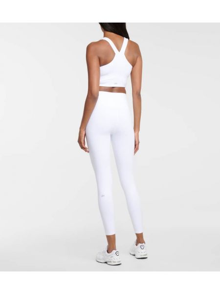 Sportovní kalhoty s vysokým pasem Alo Yoga bílé