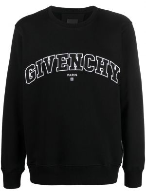 Raštuotas džemperis apvaliu kaklu Givenchy juoda