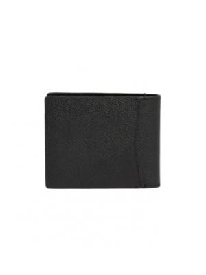 Portefeuille en cuir Calvin Klein noir