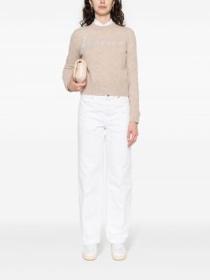 Pullover mit rundem ausschnitt Herno beige