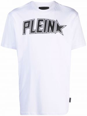 T-shirt med stjärnmönster Philipp Plein vit