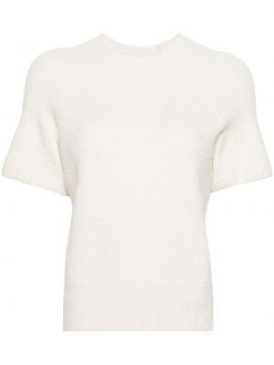 Pletené tričko Totême biela