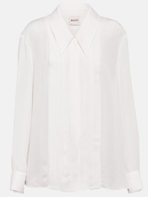 Camisa de seda Khaite blanco