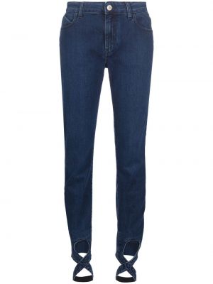 Jeans skinny taille haute The Attico bleu