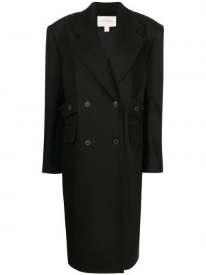 Βαμβακερό παλτό Materiel μαύρο