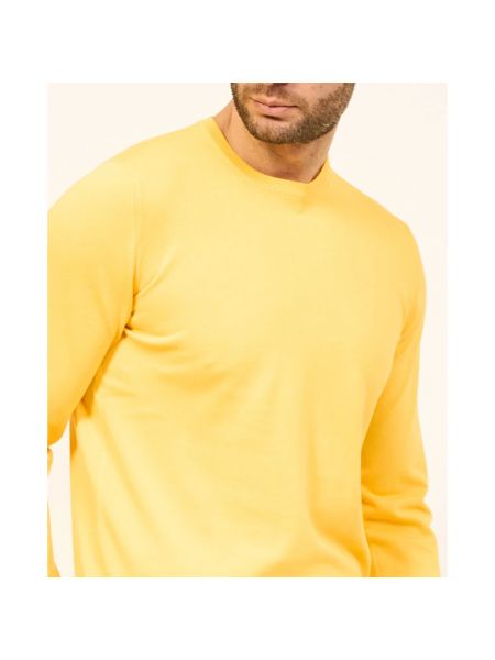 Sweatshirt mit rundhalsausschnitt Gran Sasso gelb