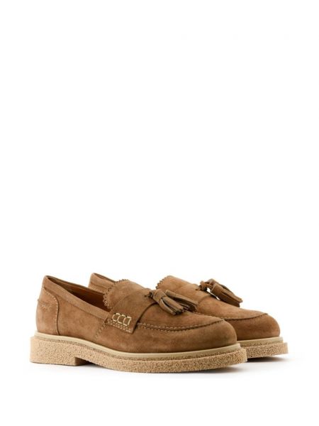 Seemisnahksed loafer-kingad Paul Warmer pruun