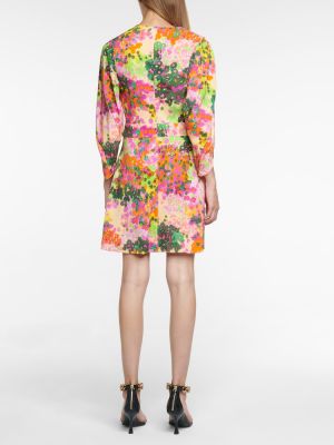 Obleka s cvetličnim vzorcem Stella Mccartney roza