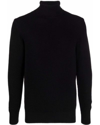 Jersey de cuello vuelto de tela jersey Circolo 1901 negro