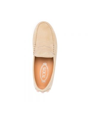 Loafers na rzep Tod's beżowe