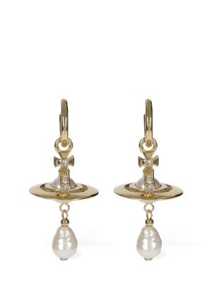 Naušnice sa perlicama Vivienne Westwood zlatna