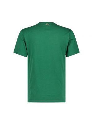 Camisa de algodón de punto Lacoste verde