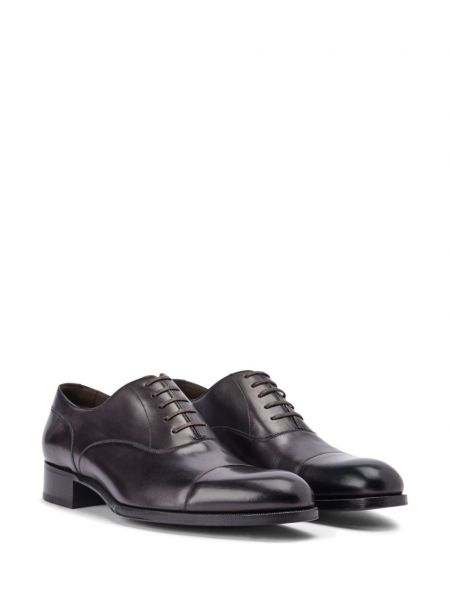 Chaussures oxford en cuir Tom Ford marron
