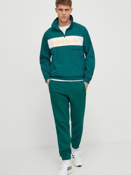 Jakna oversized Adidas Originals zelena