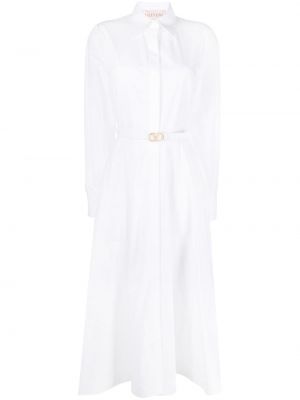 Košilové šaty Valentino Garavani Pre-owned bílé