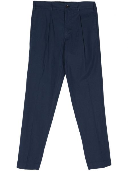 Плисирани панталон Dell'oglio синьо