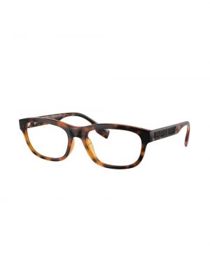 Okulary z nadrukiem Burberry Eyewear brązowe