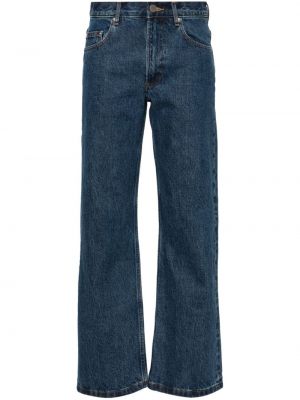 Bavlnené džínsy s rovným strihom A.p.c. modrá
