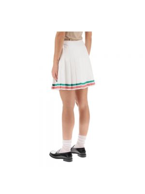 Jedwabna mini spódniczka Casablanca biała