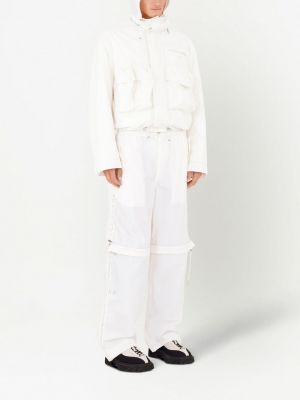 „cargo“ stiliaus kelnės Ferragamo balta