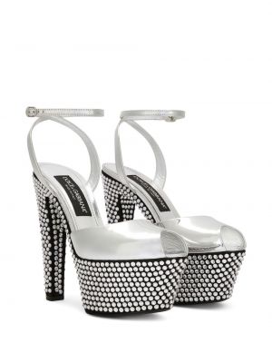 Platvorm sandaalid Dolce & Gabbana hõbedane