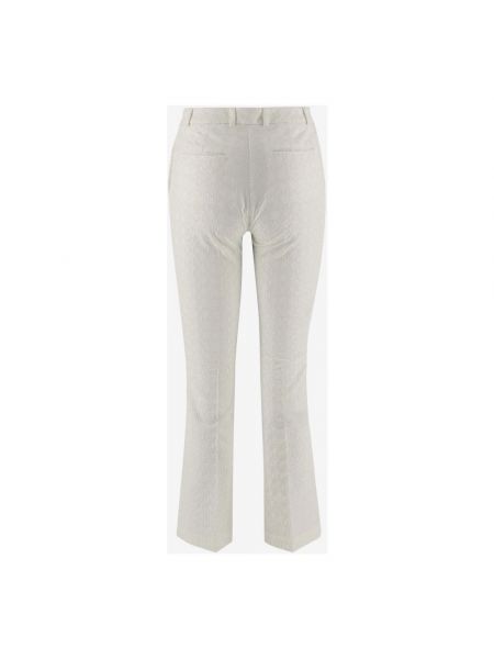 Pantalones de algodón con estampado Ql2 Quelledue blanco