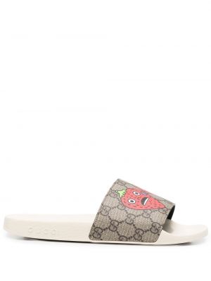 Trykt flip-flops Gucci