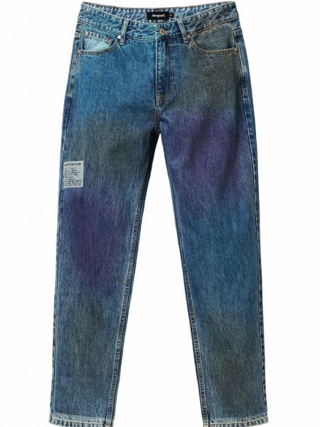 Proste jeansy Desigual niebieskie