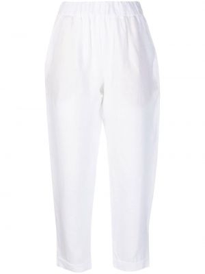 Ленени панталон Le Tricot Perugia бяло