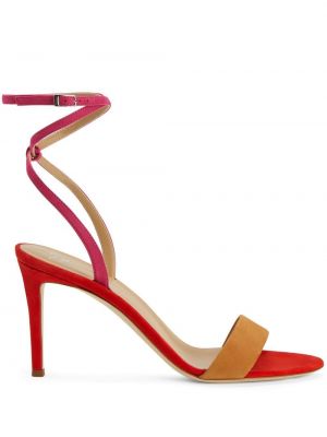 Sandale din piele de căprioară Giuseppe Zanotti roșu